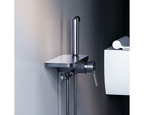 Гигиенический душ со смесителем Damixa Jupiter 773500301 Черный матовый