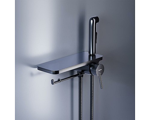 Гигиенический душ со смесителем Damixa Jupiter 773500301 Черный матовый