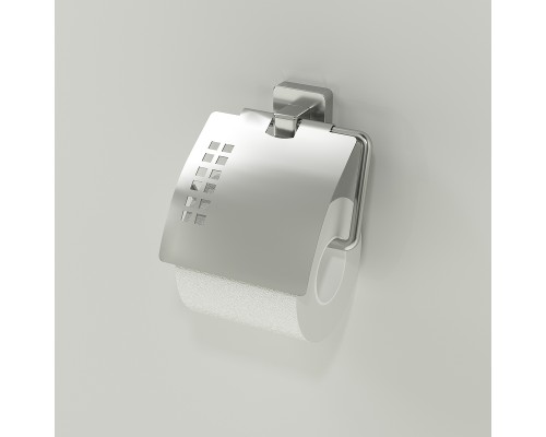Держатель туалетной бумаги WasserKRAFT Rhin K-8725 с крышкой Хром