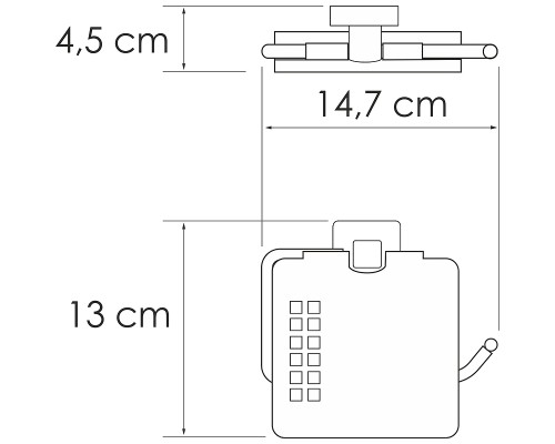 Держатель туалетной бумаги WasserKRAFT Rhin K-8725 с крышкой Хром