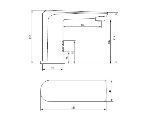 Смеситель для раковины Damixa Jupiter 770290000 Хром