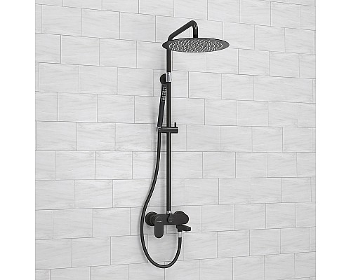 Душевая система WasserKRAFT A174.160.217.CB Черная матовая