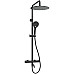Душевая система WasserKRAFT A288.160.078.BM Thermo с термостатом Черная матовая