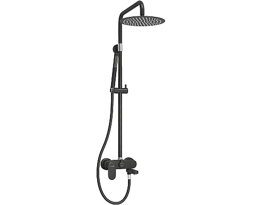 Душевая система WasserKRAFT A174.258.217.CB Черная матовая