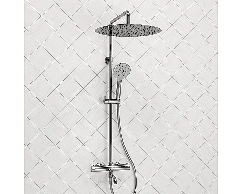 Душевая система WasserKRAFT A188.117.127.087.CH Thermo с термостатом Хром