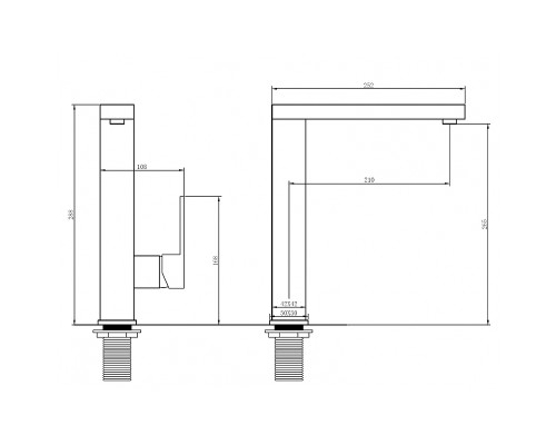 Смеситель для кухни Abber Daheim AF8214W Белый