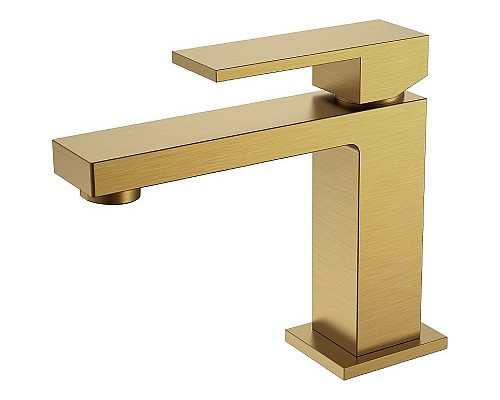 Смеситель для раковины Boheme Qubic 471-BR Бронза