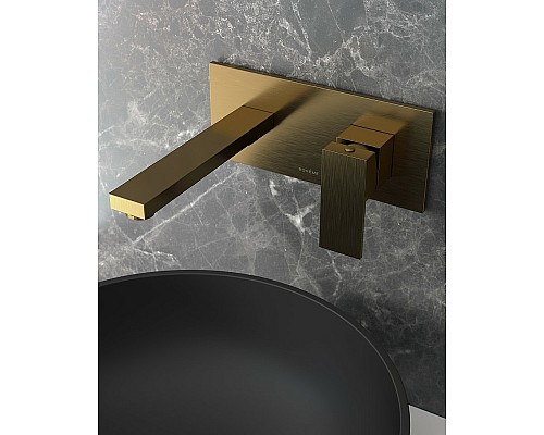 Смеситель для раковины Boheme Qubic 475-BR Бронза