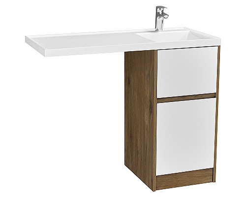 Тумба под раковину Aquaton Лондри 105 1A267001LHDR0 Дуб Рустикальный без фасада