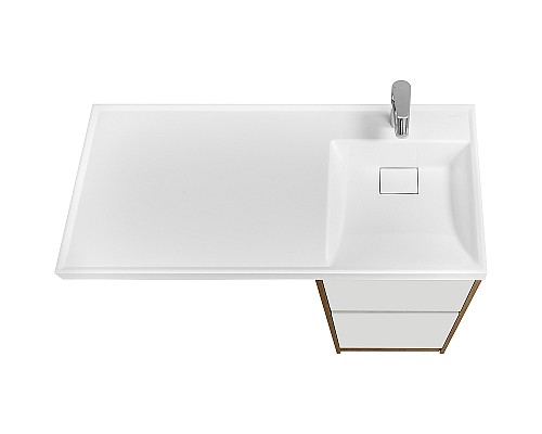 Тумба под раковину Aquaton Лондри 105 1A267001LHDR0 Дуб Рустикальный без фасада