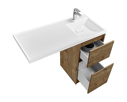 Тумба под раковину Aquaton Лондри 105 1A267001LHDR0 Дуб Рустикальный без фасада