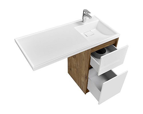 Тумба под раковину Aquaton Лондри 105 1A267001LHDR0 Дуб Рустикальный без фасада