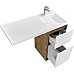 Тумба под раковину Aquaton Лондри 105 1A267001LHDR0 Дуб Рустикальный без фасада