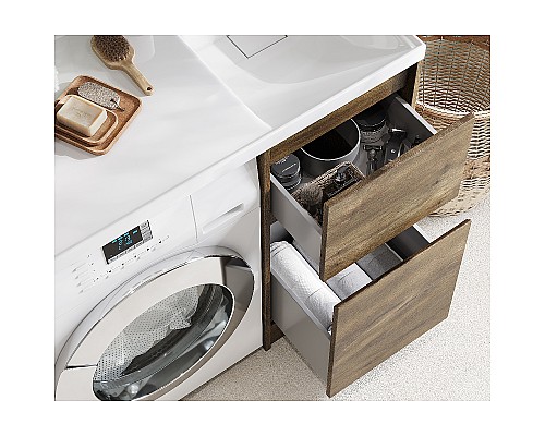 Тумба под раковину Aquaton Лондри 105 1A267001LHDR0 Дуб Рустикальный без фасада