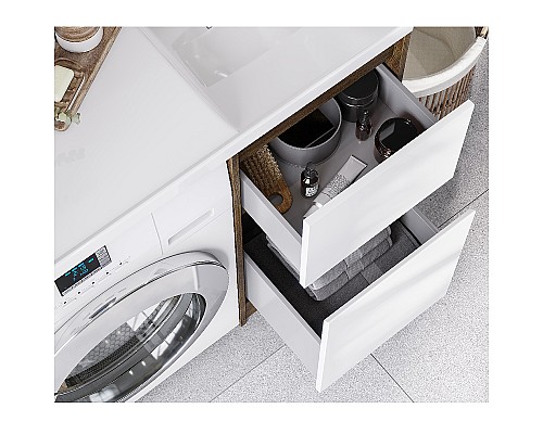 Тумба под раковину Aquaton Лондри 105 1A267001LHDR0 Дуб Рустикальный без фасада