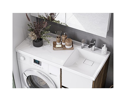 Тумба под раковину Aquaton Лондри 105 1A267001LHDR0 Дуб Рустикальный без фасада