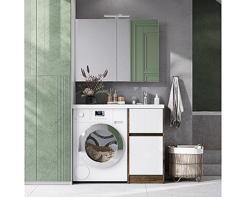 Тумба под раковину Aquaton Лондри 105 1A267001LHDR0 Дуб Рустикальный без фасада