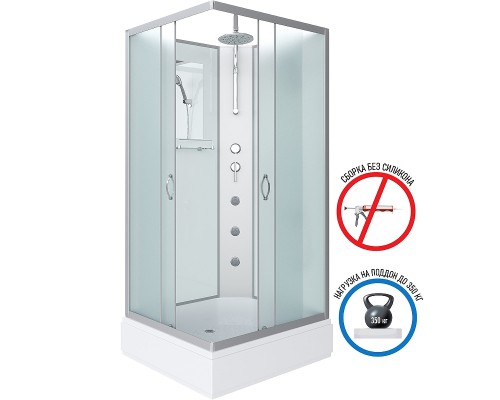 Душевая кабина Niagara Classic 90x70 NG-33974-14QBKTG с гидромассажем