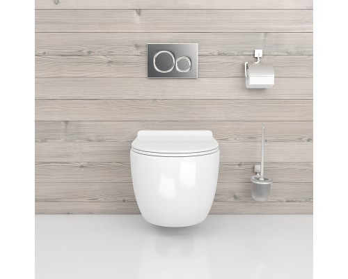 Унитаз beWash Minimal BKWHR003480 подвесной Белый с сиденьем Микролифт