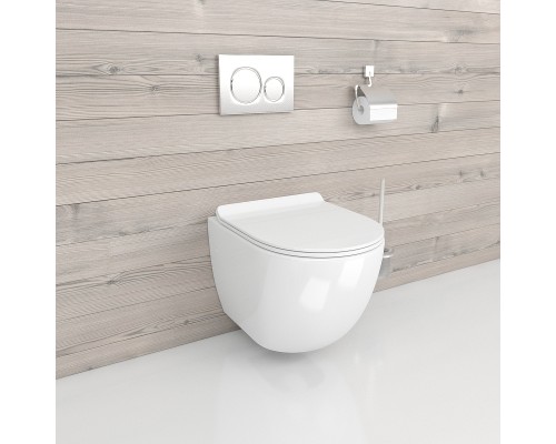 Унитаз beWash Minimal BKWHR003480 подвесной Белый с сиденьем Микролифт