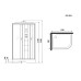 Душевая кабина Niagara Ultra 120x80 L NG-303-01L с гидромассажем