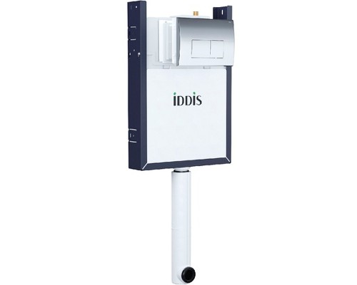 Смывной бачок Iddis Optima Home скрытого монтажа с клавишей смыва Хром