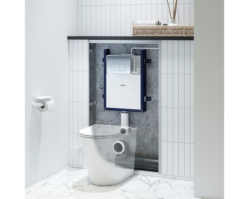 Смывной бачок Iddis Optima Home скрытого монтажа с клавишей смыва Хром