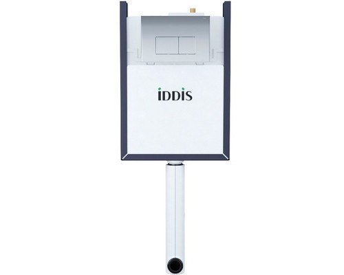 Смывной бачок Iddis Optima Home скрытого монтажа с клавишей смыва Хром