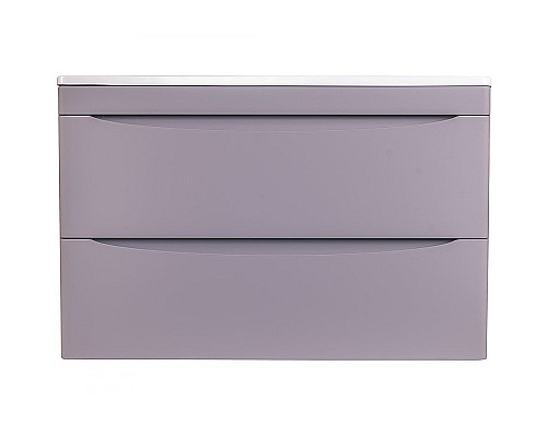 Тумба под раковиной Style Line Бергамо мини 90 Люкс Plus СС-00002365 подвесная Серая антискрейч