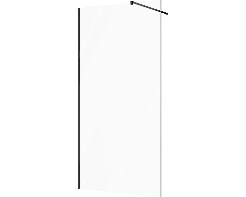 Душевая перегородка STWORKI Берген 110 MV-BE-110-BL профиль Черный матовый стекло прозрачное