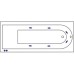 Акриловая ванна Excellent Aurum 180x80 с гидромассажем