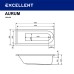 Акриловая ванна Excellent Aurum 180x80 с гидромассажем