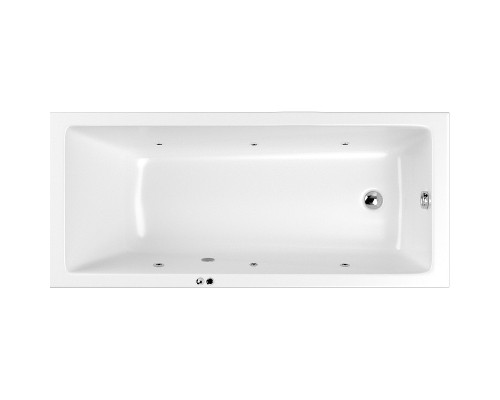 Акриловая ванна Whitecross Wave Slim 170x70 с гидромассажем