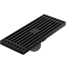Душевой трап Orange 200x80 с Черной матовый решеткой