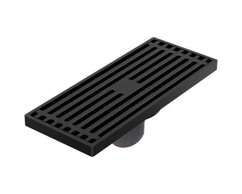 Душевой трап Orange 200x80 с Черной матовый решеткой