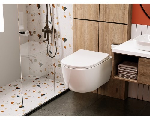 Унитаз Abber Bequem AC1104 подвесной с сиденьем Микролифт