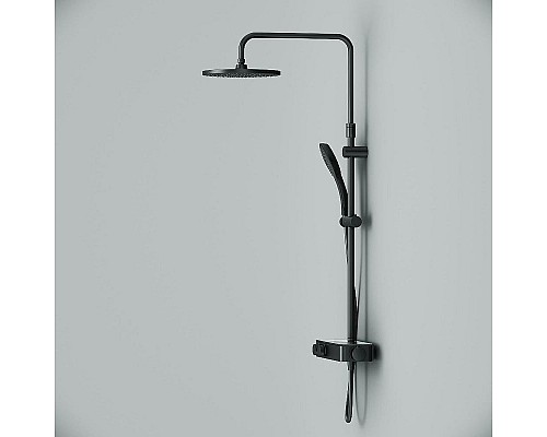 Душевая система AM.PM Inspire V2.0 F0750A422 с термостатом Черная матовая