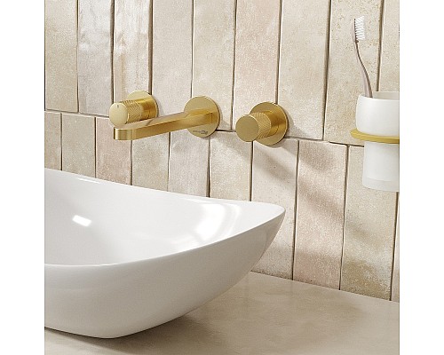 Смеситель для раковины WasserKRAFT Schunter 8245 Золото матовое