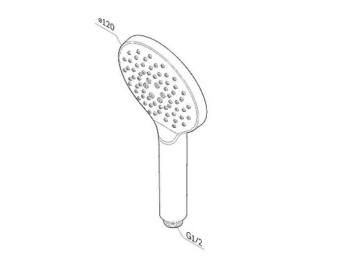 Ручной душ AM.PM Like F0280022 Черный матовый