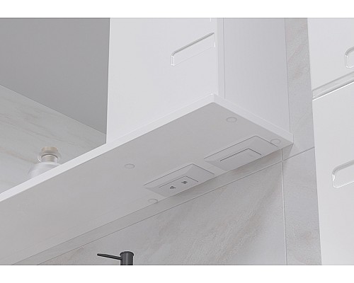 Зеркало со шкафом Volna Joli 80 R zsJOLI80.R-01 с подсветкой Белое