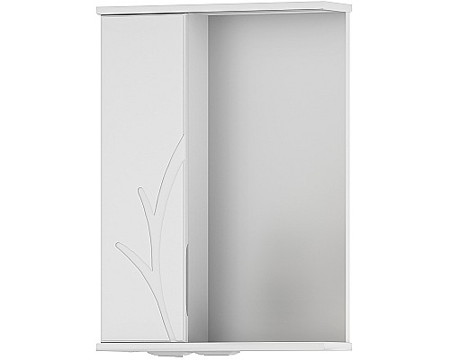 Зеркало со шкафом Volna Adel 50 L zsADEL50.L-01 с подсветкой Белое