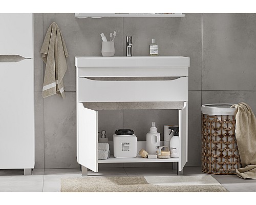 Тумба под раковину Volna Lake 70.2D.1Y tnLAKE70.2D.1Y-01 Белая