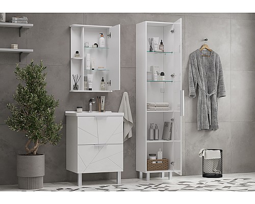 Тумба под раковину Volna Twing 80.2Y tnTWG80.2Y-01 Белая