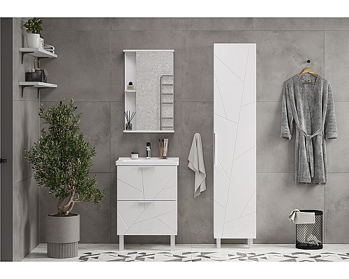 Тумба под раковину Volna Twing 80.2Y tnTWG80.2Y-01 Белая