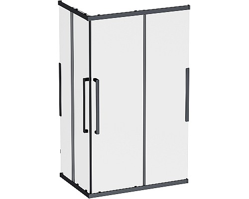 Душевой уголок AM.PM Func 120x80 W84G-403-12080-BТ профиль Черный матовый стекло прозрачное