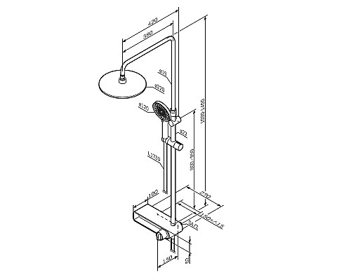 Душевая система AM.PM X-Joy F0785A600 Хром