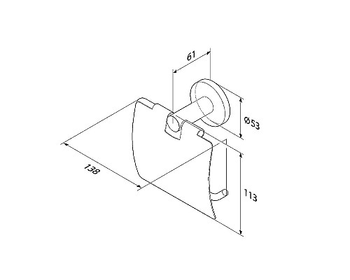 Держатель туалетной бумаги AM.PM X-Joy A85A341400 с крышкой Хром