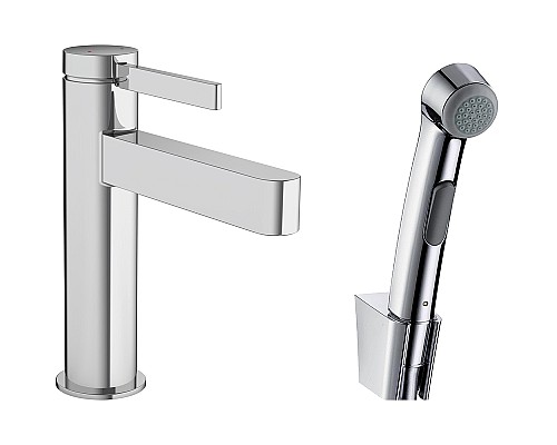 Смеситель для раковины Hansgrohe Finoris 76210000 с гигиеническим душем Хром