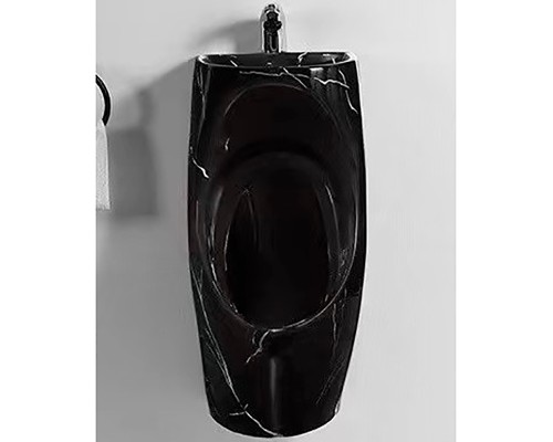 Писсуар CeramaLux X573B-P подвесной Черный глянцевый