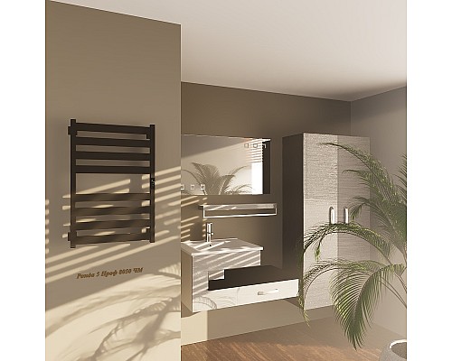 Электрический полотенцесушитель Altasan Ронда 5 Проф 80х50 Ронда5Проф8050ЧМ Черный муар